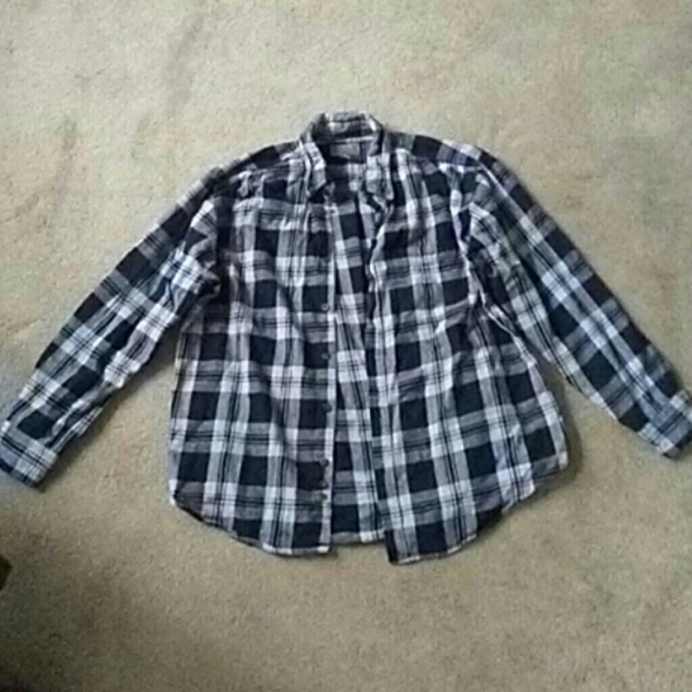 Faded Glory black and white flannel